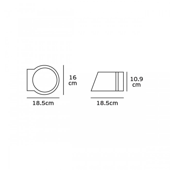 VK/09040 - Φωτιστικό τοίχου γύψινο 240V, G9, Max 8W (LED), IP20, δυνατότητα βαφής, ø16x10.9x18.5cm, λευκό VK/09040 - Φωτιστικό τοίχου γύψινο 240V, G9, Max 8W (LED), IP20, δυνατότητα βαφής, ø16x10.9x18.5cm, λευκό