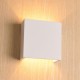 VK/09044 - Φωτιστικό τοίχου γύψινο 240V, G9, Max 8W (LED), IP20, δυνατότητα βαφής, 12x12x7.5cm, λευκό VK/09044 - Φωτιστικό τοίχου γύψινο 240V, G9, Max 8W (LED), IP20, δυνατότητα βαφής, 12x12x7.5cm, λευκό