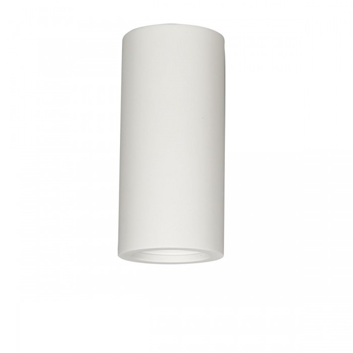 VK/09039/12 - Φωτιστικό οροφής γύψινο, 240V, GU10, Max 12W (LED), IP20, δυνατότητα βαφής, L11.2cm, λευκό VK/09039/12 - Φωτιστικό οροφής γύψινο, 240V, GU10, Max 12W (LED), IP20, δυνατότητα βαφής, L11.2cm, λευκό