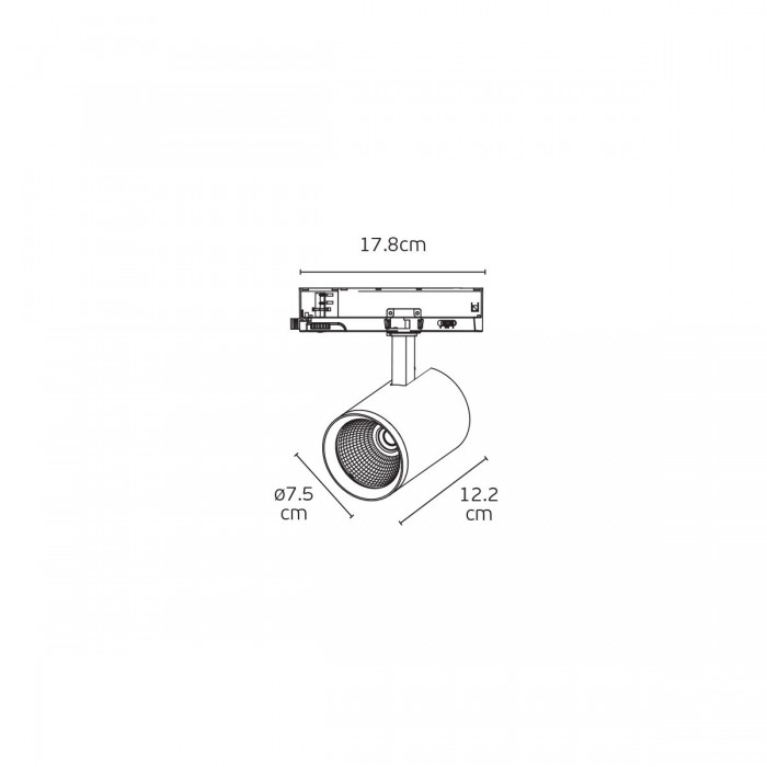 VK/04680/TR/B/36/CCT - Μαύρο. Φωτιστικό ράγας LED CCT + Multi watt. 3000K + 4000K + 5000K. 2.037lm & 2.287lm & 2.480lm. 16W & 18W & 20W & 22W. AC220-240V. Output voltage DC24-42V. LED Bridgelux. 36° . -20° C→ 45° C. 50.000hrs. Dim No. VK/04680/TR/B/36/CCT - Μαύρο. Φωτιστικό ράγας LED CCT + Multi watt. 3000K + 4000K + 5000K. 2.037lm & 2.287lm & 2.480lm. 16W & 18W & 20W & 22W. AC220-240V. Output voltage DC24-42V. LED Bridgelux. 36° . -20° C→ 45° C. 50.000hrs. Dim No.