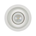 VK/09060 - Φωτιστικό οροφής γύψινο, στρογγυλό, βαθύ, κινητό, GU10/PAR16, Max 12W (LED), χωνευτό, IP20, δυνατότητα βαφής, ø15.5x5.6cm, λευκό