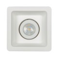 VK/09061 - Φωτιστικό οροφής γύψινο, τετράγωνο, βαθύ, κινητό, GU10/PAR16, Max 12W (LED), χωνευτό, IP20, δυνατότητα βαφής, 15.5x15.5x5.6cm, λευκό