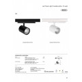 VK/04681/TR/B/36/CCT/DALI - Μαύρο. Φωτιστικό ράγας LED tunable λευκό. 3000K-5000K tunable. 0- 4.223lm. 37W. AC220-240V. Output voltage DC10-42V. LED Bridgelux. 36° . -20° C→ 45° C. 50.000hrs. Dim DALI, 300mA-1050mA dimming. CRI>90. Adapter KGP 6-wires.