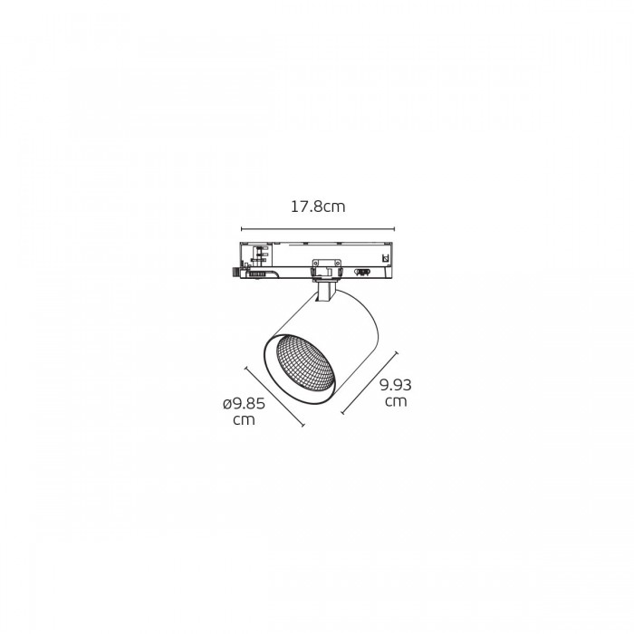 VK/04683/TR/B/36/CCT - Μαύρο. Φωτιστικό ράγας LED CCT + Multi watt. 3000K + 4000K + 5000K. 3.556lm & 3.951lm & 3.882lm. 30W & 32W & 34W & 36W. AC220-240V. Output voltage DC24-42V. LED Bridgelux. 36° .-20° C→ 45° C. 50.000hrs. Dim No. C VK/04683/TR/B/36/CCT - Μαύρο. Φωτιστικό ράγας LED CCT + Multi watt. 3000K + 4000K + 5000K. 3.556lm & 3.951lm & 3.882lm. 30W & 32W & 34W & 36W. AC220-240V. Output voltage DC24-42V. LED Bridgelux. 36° .-20° C→ 45° C. 50.000hrs. Dim No. C