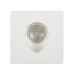 VK/09072 - Φωτιστικό οροφής γύψινο, dots, βαθύ, GU10/PAR16 Max 12W (LED), χωνευτό, IP20, δυνατότητα βαφής, 13.5x13.5x8cm, λευκό
