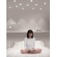 VK/09072 - Φωτιστικό οροφής γύψινο, dots, βαθύ, GU10/PAR16 Max 12W (LED), χωνευτό, IP20, δυνατότητα βαφής, 13.5x13.5x8cm, λευκό