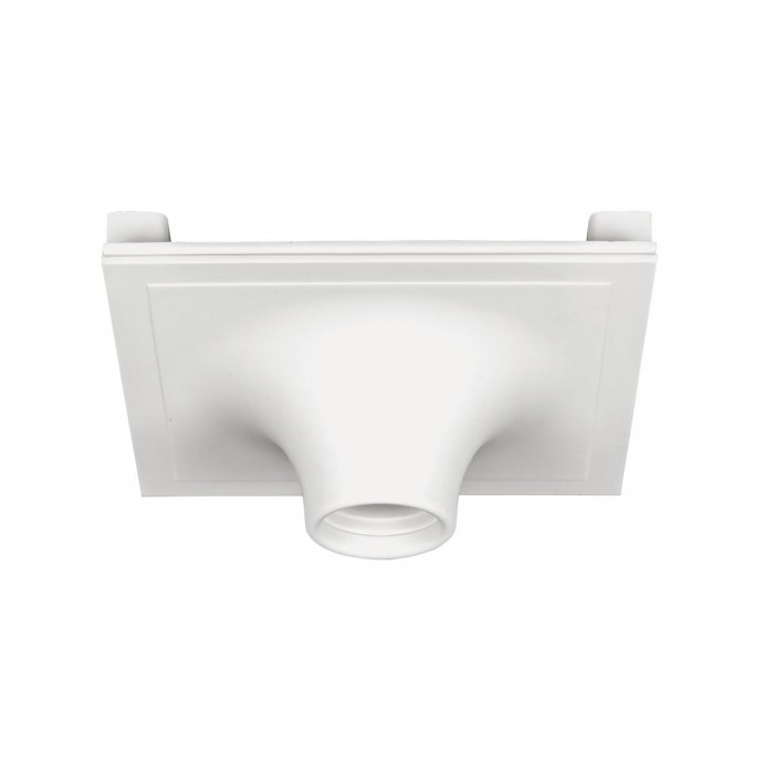 VK/09077 - Γύψινο φωτιστικό trimless downlight, GU10/PAR16, Max 12W (LED), IP20, με δυνατότητα βαφής, 22.5x22.5xL10.5cm, λευκό