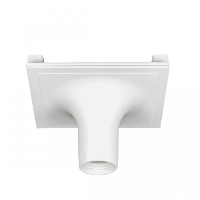 VK/09077/16 - Γύψινο φωτιστικό trimless downlight, GU10/PAR16, Max 12W (LED), IP20, με δυνατότητα βαφής, 22.5x22.5xL16cm, λευκό