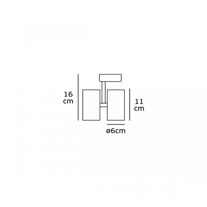 VK/04052TR/2/W/S - 3-phase φωτιστικό ράγας, 2xGU10/PAR16, max 2x12W (LED), L11cm, IP20, λευκό VK/04052TR/2/W/S - 3-phase φωτιστικό ράγας, 2xGU10/PAR16, max 2x12W (LED), L11cm, IP20, λευκό