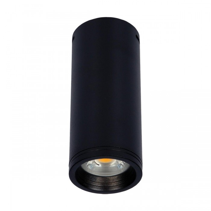 VK/04052CE/B/L - Φωτιστικό οροφής κύλινδρος, 240V, GU10/PAR16, Max 12W (LED), IP20, ø6x14.3cm, μαύρο 
