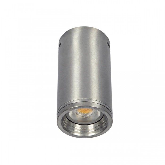 VK/04052CE/MC/S - Φωτιστικό οροφής κύλινδρος, 240V, GU10/PAR16, Max 12W (LED), IP20, ø6x10cm, νίκελ ματ 