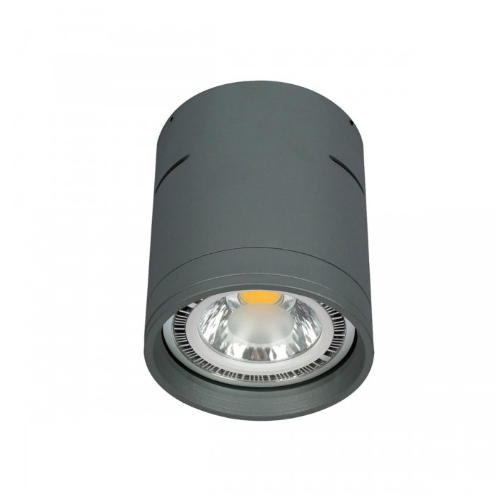 VK/04053CE/AN/S - Σποτ οροφής κύλινδρος, 240V, GU10/ES111, Max 20W (LED), ø12x13.5cm, IP20, ανθρακί 