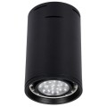 VK/04053CE/B/L - Σποτ οροφής κύλινδρος, 240V, GU10/ES111, Max 20W (LED), ø12x19cm, IP20, μαύρο 