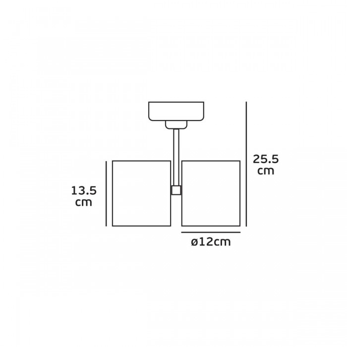 VK/04053TR/2/B/S - 3-phase φωτιστικό ράγας, 2xGU10/R111, max 2x20W (LED), L13.5cm, IP20, μαύρο VK/04053TR/2/B/S - 3-phase φωτιστικό ράγας, 2xGU10/R111, max 2x20W (LED), L13.5cm, IP20, μαύρο