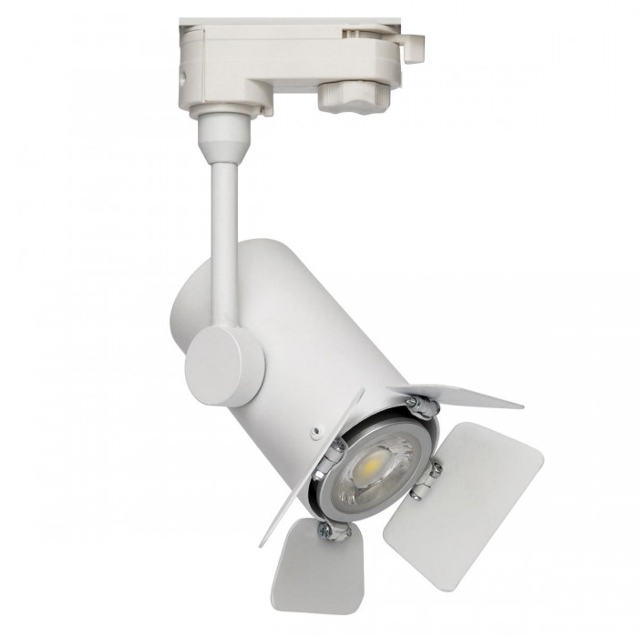 VK/04071G/PAR16/B - 3-phase φωτιστικό ράγας, με πτερύγια, GU10/PAR16, max 12W (LED), L12cm, IP20, μαύρο