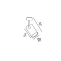 VK/04053WA/MC/L - Σποτ τοίχου/οροφής κύλινδρος, 240V, GU10/R111, Max 20W (LED), IP20, ø12x19cm, κινητό, νίκελ ματ