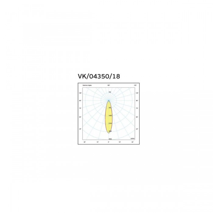 VK/04350/TR/B/18/930 - Φωτιστικό ράγας 220-240V, LED, 17.1W, 3000K, 2.052lm, 18°, CRI>90, IP20, μαύρο