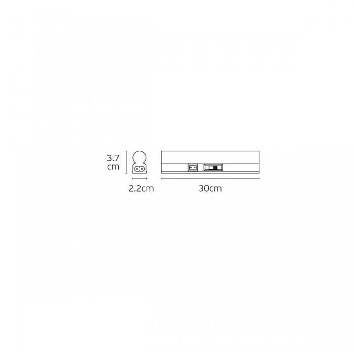 VK/04668/30/CCT - Λευκό. Slim Tube CCT Led light. 3000K/4000K/6000K. 400lm. 4W. 120°. CRI>80. 180-150V. CRI>80. Dim No. 30.000 hrs. -35°C → 35°C. 30cm. Αλουμίνιο + PC. Με επιλογέα Kelvin. IP44. VK/04668/30/CCT - Λευκό. Slim Tube CCT Led light. 3000K/4000K/6000K. 400lm. 4W. 120°. CRI>80. 180-150V. CRI>80. Dim No. 30.000 hrs. -35°C → 35°C. 30cm. Αλουμίνιο + PC. Με επιλογέα Kelvin. IP44.