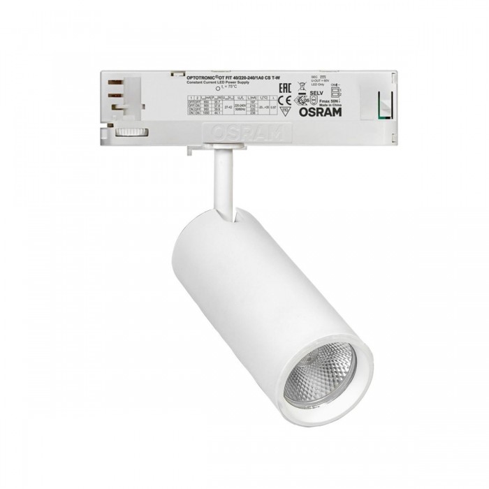 VK/04350/TR/W/24/940 - Φωτιστικό ράγας 220-240V, LED, 16.0W, 4000K, 2.167lm, 24°, CRI>90, IP20, λευκό VK/04350/TR/W/24/940 - Φωτιστικό ράγας 220-240V, LED, 16.0W, 4000K, 2.167lm, 24°, CRI>90, IP20, λευκό