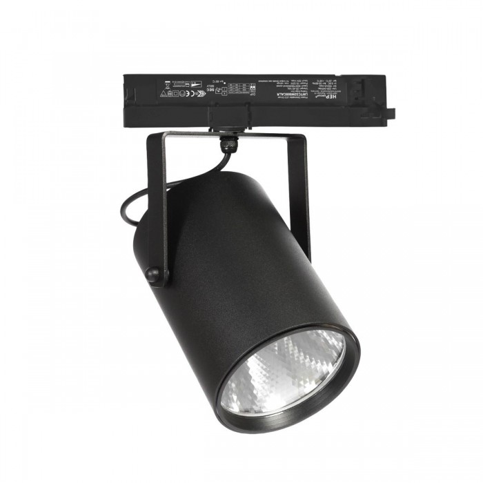 VK/04354/TR/D/B/24/930 - Φωτιστικό ράγας ντιμαριζόμενο 220-240V, LED, 29.7W, 3000K, 3.512lm, 24°, CRI>90, IP20, μαύρο