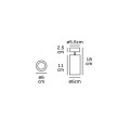 VK/04350G/WA/GD - Σποτ τοίχου/οροφής κύλινδρος, 240V, GU10/PAR16, Max 12W (LED), IP20, ø6x11cm, κινητό, χρυσό VK/04350G/WA/GD - Σποτ τοίχου/οροφής κύλινδρος, 240V, GU10/PAR16, Max 12W (LED), IP20, ø6x11cm, κινητό, χρυσό