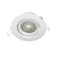 VK/04108/W/W - Χωνευτό κινητό σποτ led, 5W, 3000K, 365lm, 38°, IP20, λευκό