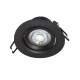 VK/04108/B/C - Χωνευτό κινητό σποτ led, 5W, 4000K, 365lm, 38°, IP20, μαύρο