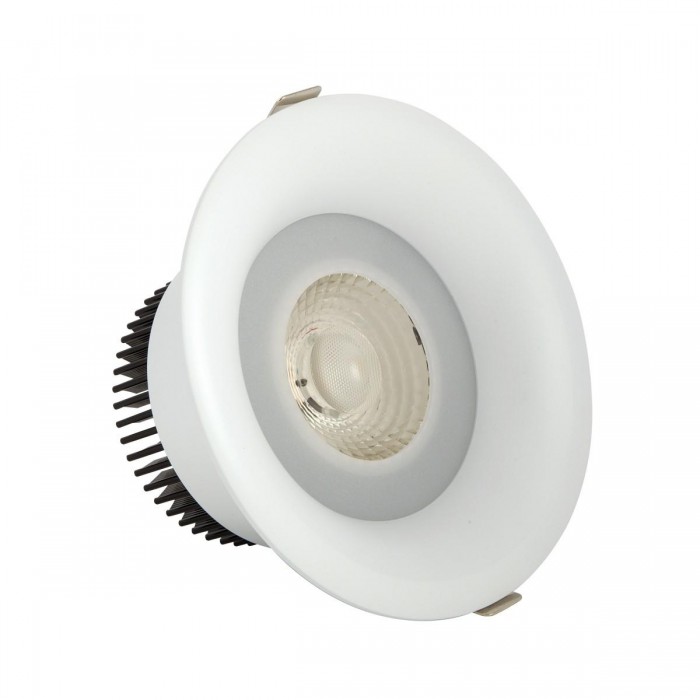  VK/04150/W/W/24 - Χωνευτό κινητό σποτ led, 30w, 3000K, 2.700lm, 24°, IP65, λευκό