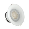 VK/04149/W/C/36 - Χωνευτό κινητό σποτ led, 15W, 4000K, 1.350lm, 36°, IP65, ø18x12cm, λευκό
