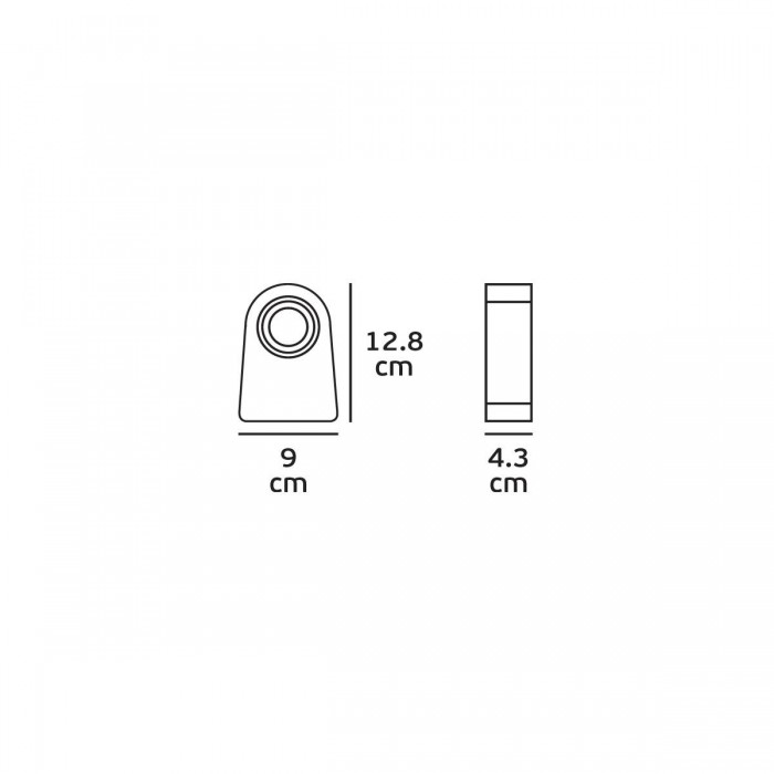 VK/04167CE/W/W - Φωτιστικό οροφής LED κινητό, 110-240V, 8W, 3000K, 580lm, 25°, λευκό 