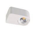 VK/04167CE/W/C - Φωτιστικό οροφής LED, 110-240V, 8W, 4000K, 580lm, 25°, CRI>80, 12.8x9cm, IP20, κινητό, λευκό 
