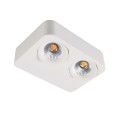 VK/04168CE/W/W - Φωτιστικό οροφής LED, 110-240V, 16W, 3000K, 1.160lm, 25°, CRI>80, 18x13.1cm, IP20, κινητό, λευκό 