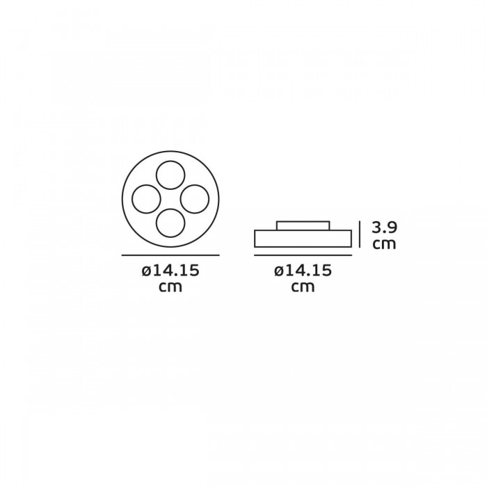 VK/04169CE/B/W - Φωτιστικό οροφής LED, 110-240V, 12W, 3000K, 1.080lm, 38°, CRI>90, ø14.15cm, IP20, μαύρο VK/04169CE/B/W - Φωτιστικό οροφής LED, 110-240V, 12W, 3000K, 1.080lm, 38°, CRI>90, ø14.15cm, IP20, μαύρο