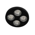VK/04169CE/B/C - Φωτιστικό οροφής LED, 110-240V, 12W, 4000K, 1.080lm, 38°, CRI>90, ø14.15cm, IP20, μαύρο 