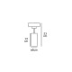 VK/04196TR/W - 3-phase φωτιστικό ράγας, GU10/PAR16, max 12W (LED), L13cm, IP20, λευκό VK/04196TR/W - 3-phase φωτιστικό ράγας, GU10/PAR16, max 12W (LED), L13cm, IP20, λευκό