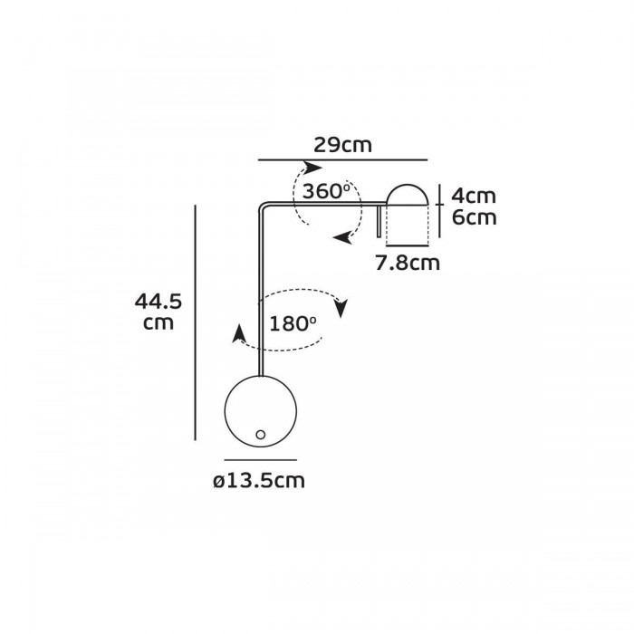 VK/04236/W/W - Απλίκα τοίχου led, 220-240V, 7W, 3000K, 78lm, CRI>82, IP20, λευκή VK/04236/W/W - Απλίκα τοίχου led, 220-240V, 7W, 3000K, 78lm, CRI>82, IP20, λευκή
