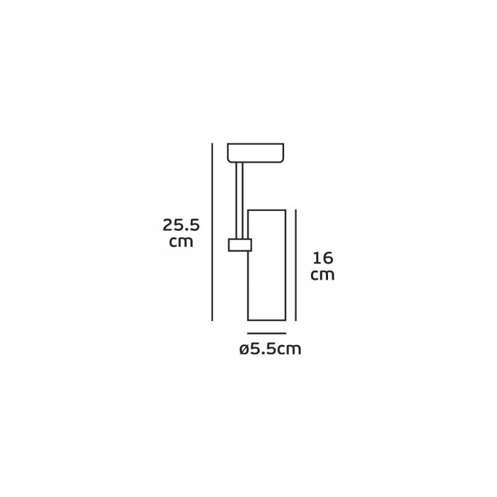 VK/04197TR/W/L - 3-phase φωτιστικό ράγας, GU10/PAR16, max 12W (LED), L16cm, IP20, λευκό VK/04197TR/W/L - 3-phase φωτιστικό ράγας, GU10/PAR16, max 12W (LED), L16cm, IP20, λευκό