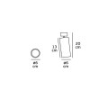 VK/04194CE/CH-GD - Σποτ οροφής κύλινδρος, 240V, GU10/PAR16, Max 12W (LED), IP20, κινητό, ø6x13cm, σαμπανιζέ