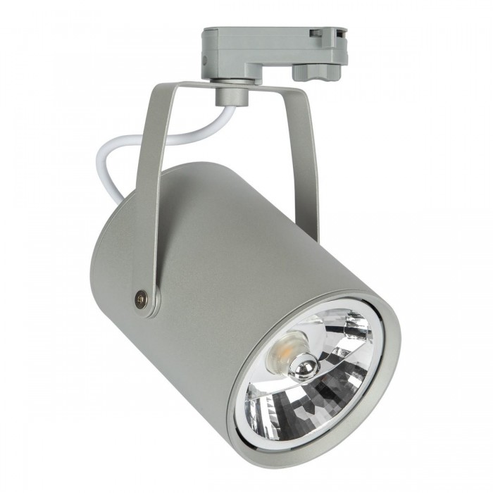 VK/04198TR/G - 3-phase φωτιστικό ράγας, GU10/R111, max 20W (LED), L14.7cm, IP20, γκρι VK/04198TR/G - 3-phase φωτιστικό ράγας, GU10/R111, max 20W (LED), L14.7cm, IP20, γκρι