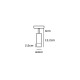 VK/04477/TR/B - 3-phase φωτιστικό ράγας, GU10/MR11, max 6W (LED), L12.2cm, IP20, μαύρο VK/04477/TR/B - 3-phase φωτιστικό ράγας, GU10/MR11, max 6W (LED), L12.2cm, IP20, μαύρο