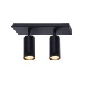 VK/03295/CE/2/B - Φωτιστικό τοίχου. 2xGU10. Max. 2x12W. (LED). IP20, μαύρο