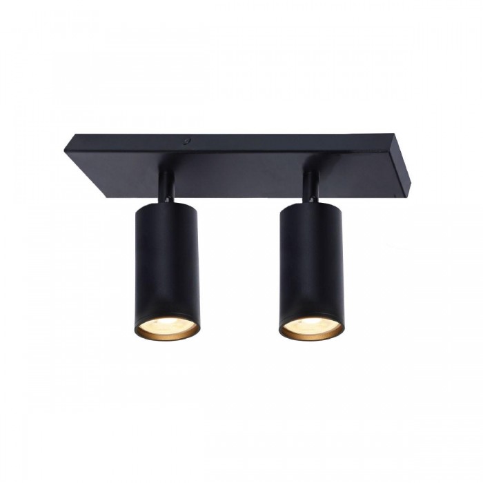 VK/03295/CE/2/B - Φωτιστικό τοίχου, μαύρο. 2xGU10. Max. 2x12W. (LED). IP20