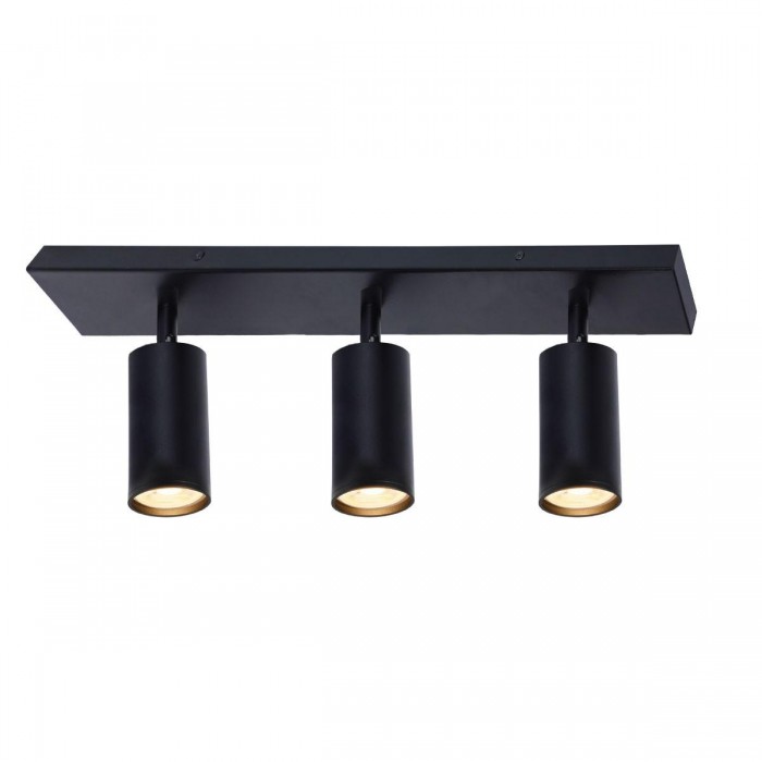 VK/03295/CE/3/B - Φωτιστικό τοίχου, μαύρο. 3xGU10. Max. 3x12W. (LED). IP20