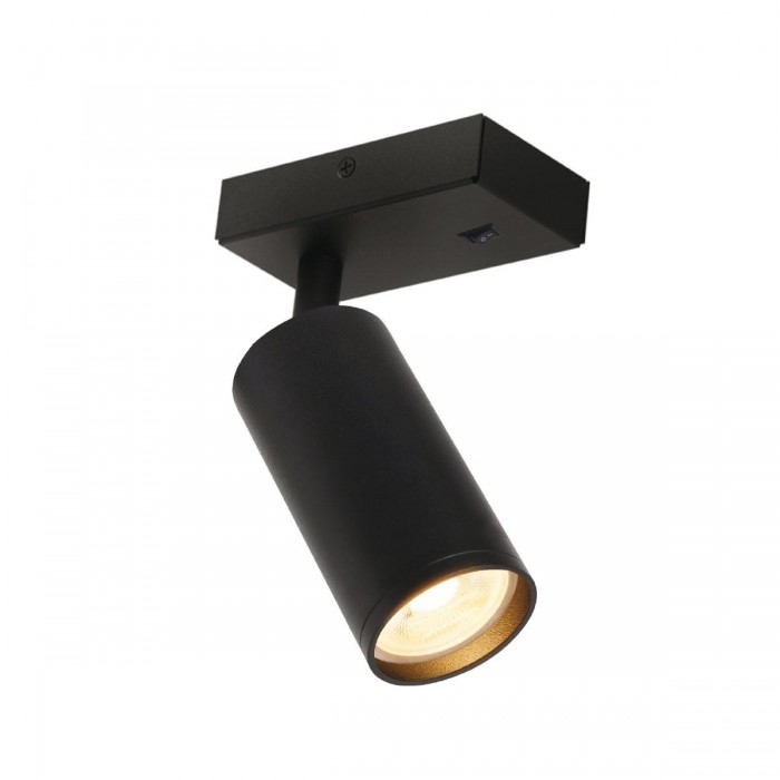 VK/03296/CE/B - Φωτιστικό τοίχου, μαύρο. GU10. Max. 12W. (LED). IP20