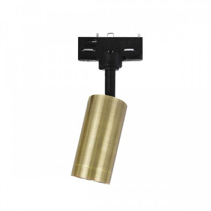 VK/03198TR/BGD - 3-phase φωτιστικό ράγας, GU10/PAR16, max 12W (LED), L11cm, IP20, μαύρο-χρυσό VK/03198TR/BGD - 3-phase φωτιστικό ράγας, GU10/PAR16, max 12W (LED), L11cm, IP20, μαύρο-χρυσό