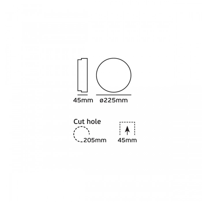 DN065B G2 LED19 - Φωτιστικό downlight, 22W, 3000K, 1900lm