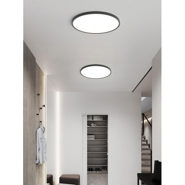 VK/04556/W/CCT - Panel οροφής CCT LED, πολύ λεπτό 2.5cm, 3000K, 4000K or 6000K, 18W, 1800lm, CRI>80, 120°, IP40, ø23x2.5cm, λευκό VK/04556/W/CCT - Panel οροφής CCT LED, πολύ λεπτό 2.5cm, 3000K, 4000K or 6000K, 18W, 1800lm, CRI>80, 120°, IP40, ø23x2.5cm, λευκό