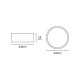VK/04133CE/B/W - Φωτιστικό LED οροφής, 175-265V, 10W, 2700K, 1.120lm, CRI>80, IP20, ø30x10cm, μαύρο VK/04133CE/B/W - Φωτιστικό LED οροφής, 175-265V, 10W, 2700K, 1.120lm, CRI>80, IP20, ø30x10cm, μαύρο