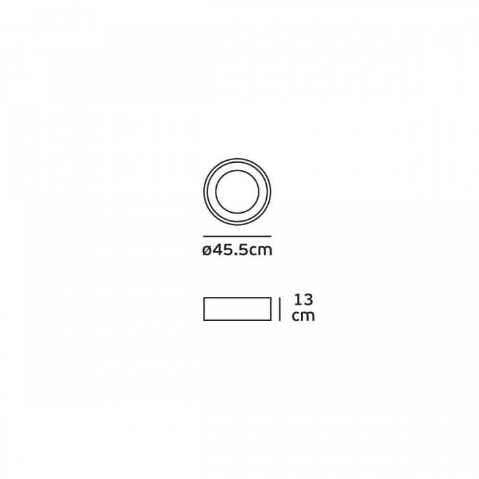 VK/04129CE/W/W - Φωτιστικό LED οροφής, 220-240V, 30W, 3000K, 1.600lm, CRI>80, IP20, ø45.5cm, λευκό VK/04129CE/W/W - Φωτιστικό LED οροφής, 220-240V, 30W, 3000K, 1.600lm, CRI>80, IP20, ø45.5cm, λευκό