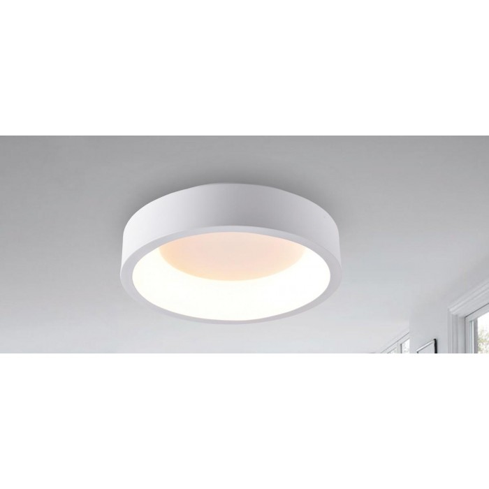 VK/04129CE/W/W - Φωτιστικό LED οροφής, 220-240V, 30W, 3000K, 1.600lm, CRI>80, IP20, ø45.5cm, λευκό VK/04129CE/W/W - Φωτιστικό LED οροφής, 220-240V, 30W, 3000K, 1.600lm, CRI>80, IP20, ø45.5cm, λευκό